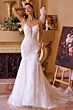 Andrea and Leo WL051 Cold-Shoulder Trumpet Lace Bridal Gown