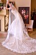Andrea and Leo WL053 Spaghetti Strap Plunging Neck Lace Bridal Gown