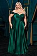 LaDivine 7493 High Slit Off The Shoulder Dress