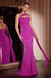 Ladivine 7433 Draped Bodice Chiffon 3-Way Neck Dress