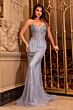 Ladivine CC416 Strapless Sweetheart Neckline Geometric Dress