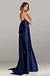 Gia Franco 12411 Pleated Neckline Bow Back Dress