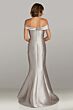 Gia Franco 12414 Off The Shoulder Pleated Bodice Dress