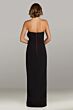 Gia Franco 12435 Floral Applique Strapless Dress
