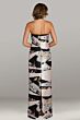 Gia Franco 12442 Floral Print Strapless Dress