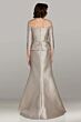 Gia Franco 12461 Beaded Belt Peplum Dress