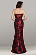 Gia Franco 12479 Banded Cuff Neckline Belted Floral Dress