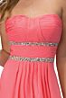 Elizabeth K GL1017 Split Overskirt Beaded Waist Bridesmaid Dress