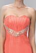 Elizabeth K GL1123 Beaded Waist Lace-Up Back Bridesmaid Dress
