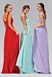 Elizabeth K GL1386 Two Strap Ruched Top Maid of Honor Dress
