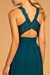 Elizabeth K GL2605 Lace Back Halter Neck Bridesmaid Dress