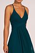 Elizabeth K GL2609 Criss Cross Back Ruched Top Bridesmaid Dress