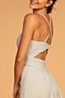 Elizabeth K GL2609 Criss Cross Back Ruched Top Bridesmaid Dress