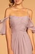 Elizabeth K GL2615 Flutter Sleeves Pleated Top Bridesmaid Dress
