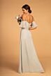 Elizabeth K GL2615 Flutter Sleeves Pleated Top Bridesmaid Dress