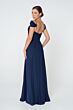 Elizabeth K GL2824 Ruched Top Cold Shoulder Maid of Honor Dress