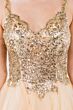 Elizabeth K GS1967 Low Back Sequin Top Dress
