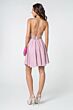 Elizabeth K GS2839 Criss Cross Back Glitter Dress