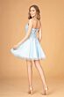 Elizabeth K GS3094 Plunging Neckline Floral Top Dress
