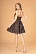 Elizabeth K GS3097 Cold Shoulder Sequin Dress