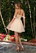 Elizabeth K GS3860 Sweetheart Off The Shoulder Lace-Up Dress