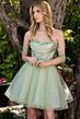 Elizabeth K GS3860 Sweetheart Off The Shoulder Lace-Up Dress