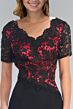 Elizabeth K GL2000 Scalloped Neck Short Sleeve A-Line Dress