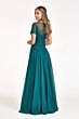 Elizabeth K GL3067 Short Sleeve A-Line Embroidered Chiffon Dress
