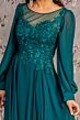 GLS by Gloria GL3363 Bishop Sleeve Scoop Neck A-Line Dress