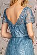 GLS by Gloria GL3493 Scoop Neck V-Back Short Sleeve Dress