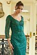 GLS by Gloria GL3575 Sheer Sleeve High Slit Embellished Dress