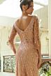 GLS by Gloria GL3575 Sheer Sleeve High Slit Embellished Dress