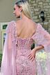 GLS by Gloria GL3704 Dusty Rose Embellished Lace-Up Dress