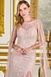 GLS by Gloria GL3831 High Slit Embellished Dusty Rose Dress