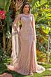 GLS by Gloria GL3831 High Slit Embellished Dusty Rose Dress