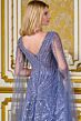 GLS by Gloria GL3833 Smoky Blue Embellished V-Neckline Dress