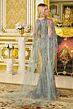GLS by Gloria GL3834 Gray Green Embellished with Cape Dress