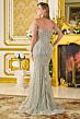 GLS by Gloria GL3837 Sage Green Sweetheart Off The Shoulder Dress