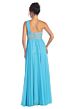 Elizabeth K GL1015 Empire Waist One Strap Ruched Dress