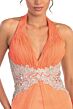 Elizabeth K GL1046 Split Overskirt Embellished Waist Dress