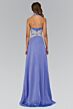 Elizabeth K GL1046 Split Overskirt Embellished Waist Dress