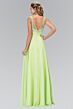 Elizabeth K GL1073 Low Back Ruched Top V-Neck Dress