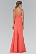 Elizabeth K GL1082 Embellished Waist Two Strap Dress