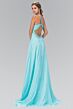 Elizabeth K GL1084 Empire Waist One Strap Embellished Dress