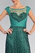Elizabeth K GL1089 Heart Bodice Sheer Back Lace Dress