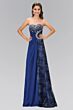 Elizabeth K GL1103 Embellished Top Strapless Sweetheart Neck Dress