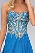 Elizabeth K GL1132 Jeweled Corset Strapless Sweetheart Dress