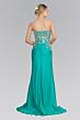 Elizabeth K GL1148 Embellished Top Strapless Sweetheart Neck Dress