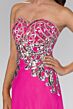 Elizabeth K GL1148 Embellished Top Strapless Sweetheart Neck Dress