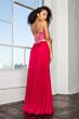 Elizabeth K GL1149 Asymmetric Waist Embellished Top Dress